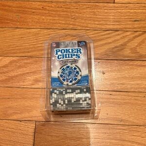 Silver Poker Chips Set